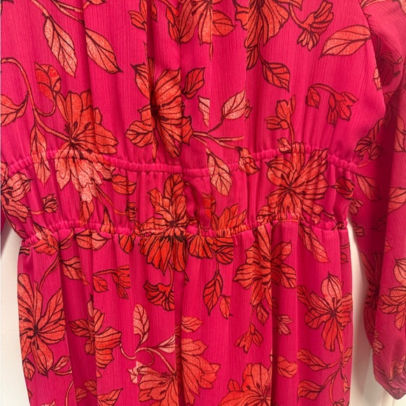 Jessica Simpson Sasha long-sleeve maxi blossoms floral print size small NWOT - Picture 9 of 11